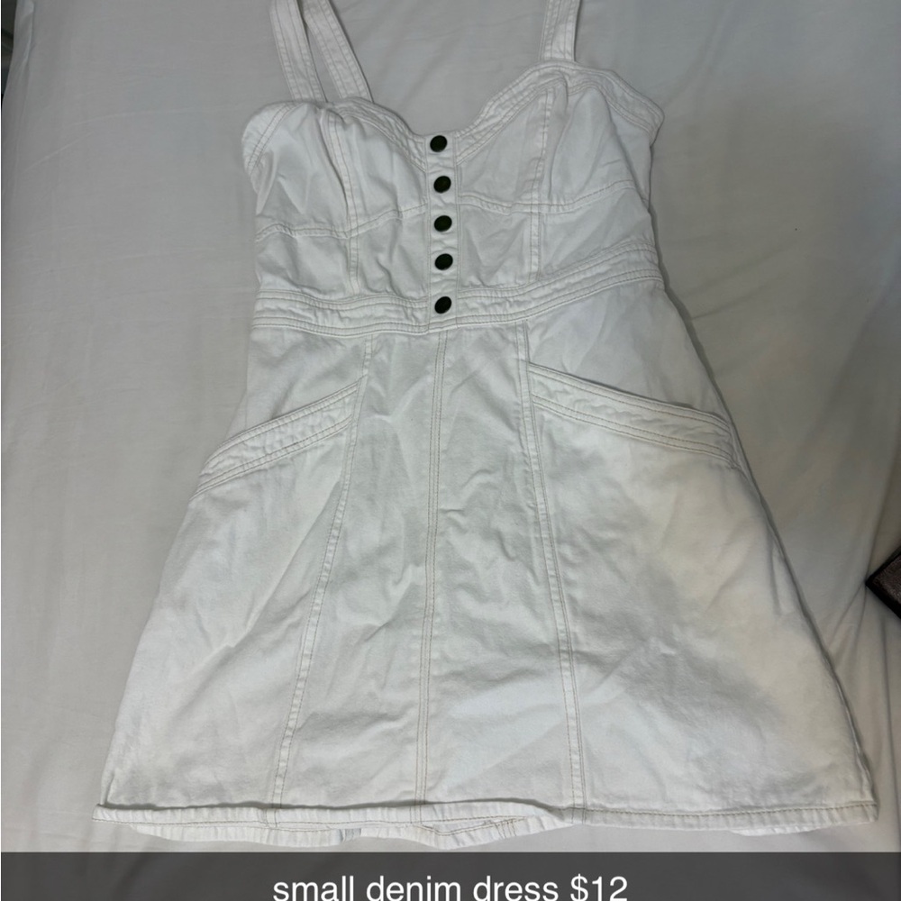 White Denim Dress